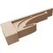 Ekena Millwork 6"W x 36"D x 12"H Thin Alma Rough Cedar Woodgrain TimberThane Corbel, Primed Tan CORUR06X36X12ALMRCPR - alternate 6